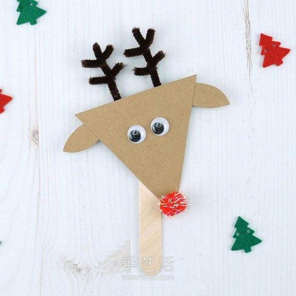 Tutorial on how to make simple handmade Christmas puppets in kindergarten