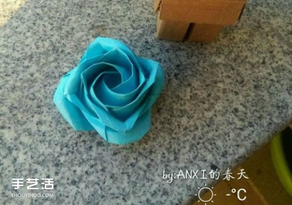 New Kawasaki Rose Folding Method Illustrated Handmade Origami New Kawasaki Rose Steps