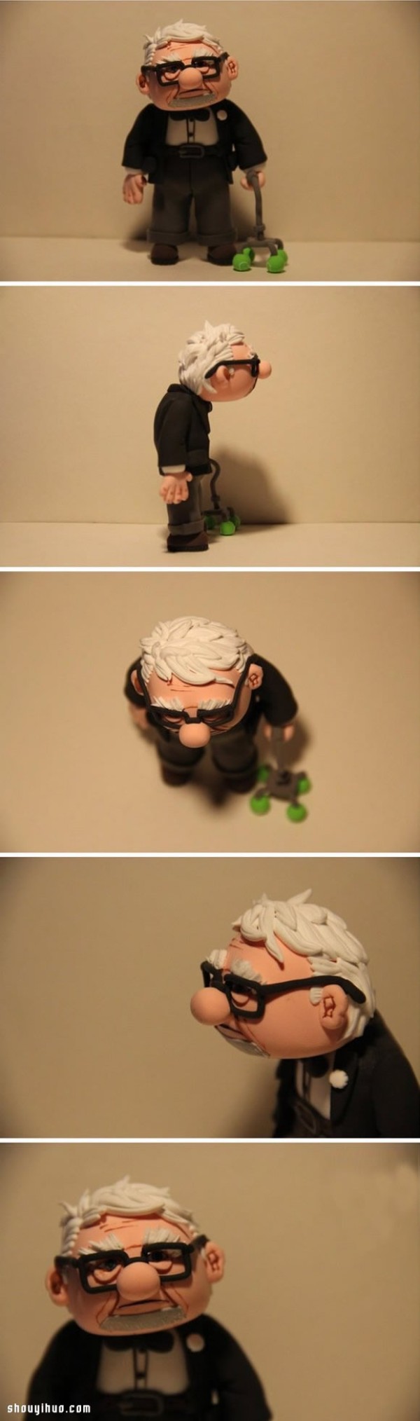 Ups grandpa Carls handmade polymer clay