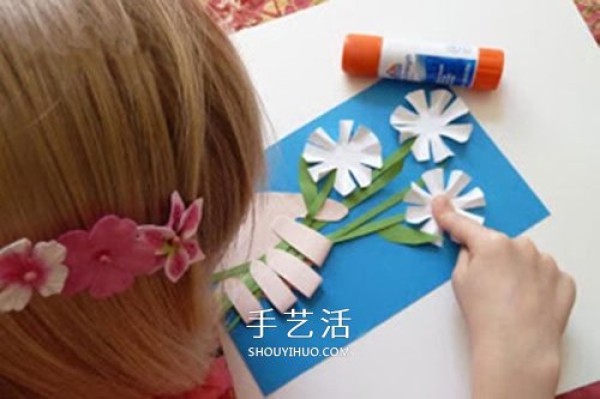 I give you flowers! How to make a beautiful Teachers Day flower greeting card