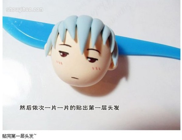 "Gintama" protagonist Gintoki Sakatas doll DIY made from clay