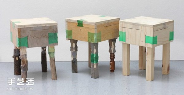 The idea of ??turning waste plastic bottles into glue and using plastic bottles to make furniture