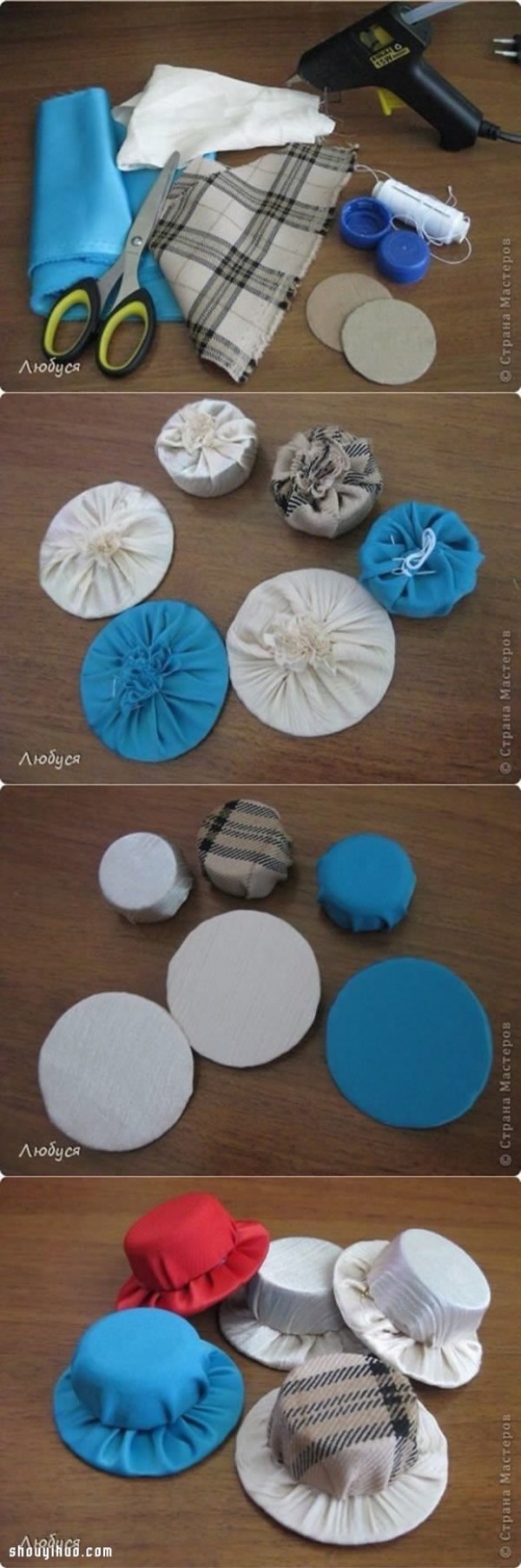 Plastic bottle caps DIY handmade beautiful womens hat trinkets