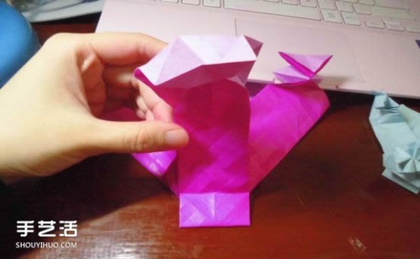 Die Lianhua Love Origami Illustration of Creative Love Origami Step by Step