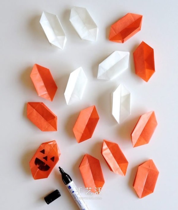 How to make origami pumpkin lanterns and DIY fun Halloween lights