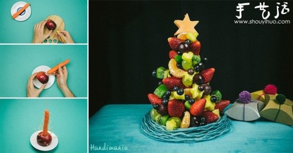 DIY Fruit Christmas Tree Super Interesting Fruit Platter Making