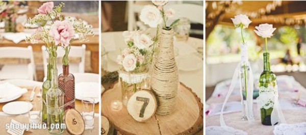 Wine bottles and corks turned waste into treasure DIY wedding trinkets