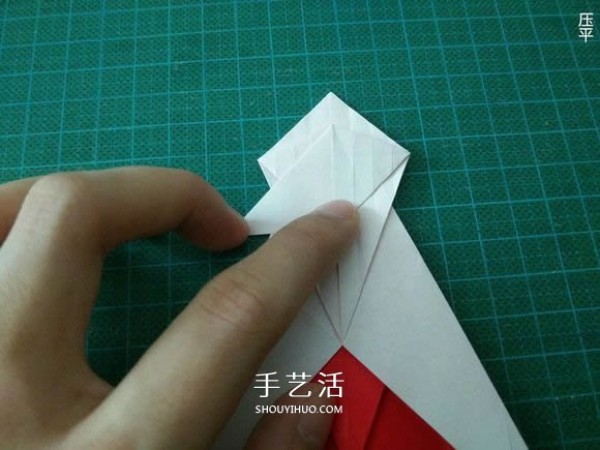 Illustrated tutorial on how to fold the Christmas crane How to fold the Christmas crane