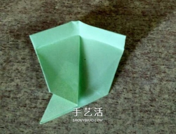 Illustration of the folding method of a Japanese-style octagonal gift box origami octagonal gift box with lid