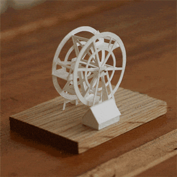 Amazing movable mini origami works of paper art