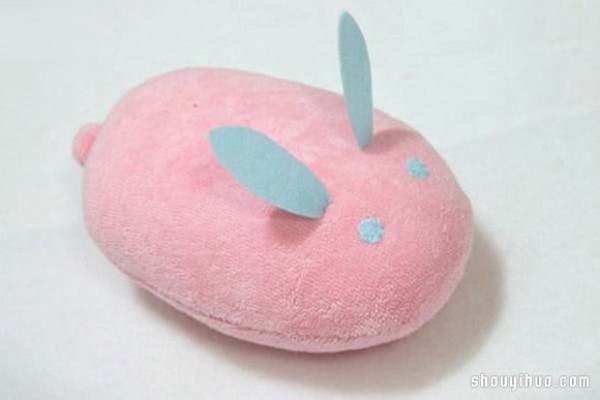 Cute Pink Fabric Rabbit Non-woven Fabric Handmade Illustrated Tutorial