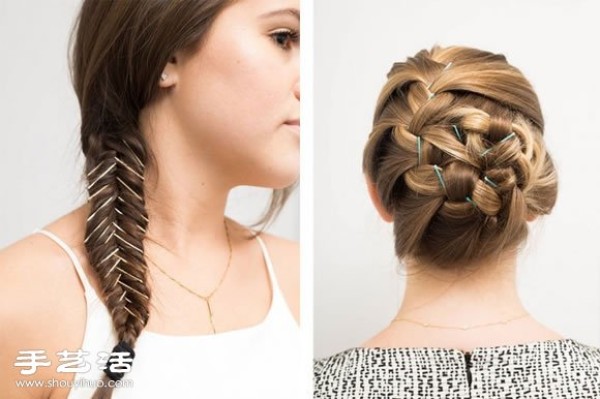 Hairpins can also create new tricks and 15 pretty hairstyles can be easily completed