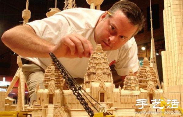 A miniature model built with 6 million toothpicks