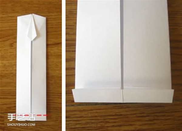 Illustrated tutorial for U.S. dollar origami short-sleeved T-shirt comes with a cute little tie