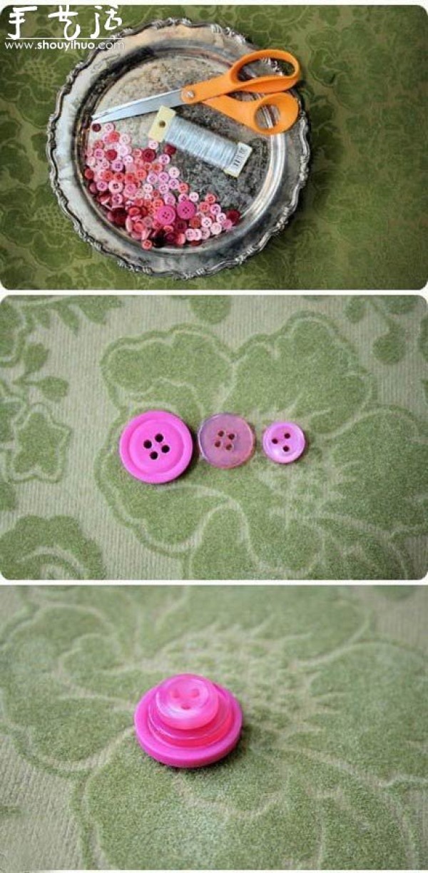 Button wire handmade DIY creative bouquet