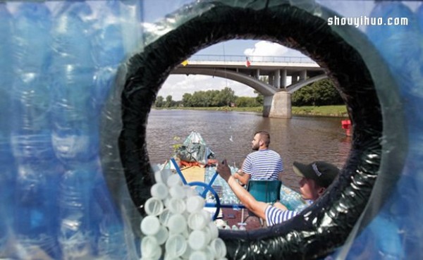 Collect 50,000 plastic bottles and DIY your dream boat! 