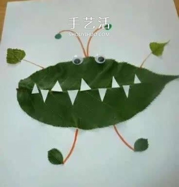 A collection of simple and beautiful leaf stickers for children