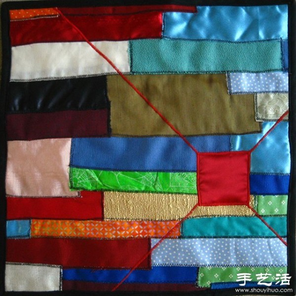 Exquisite patchwork made from scraps of cloth