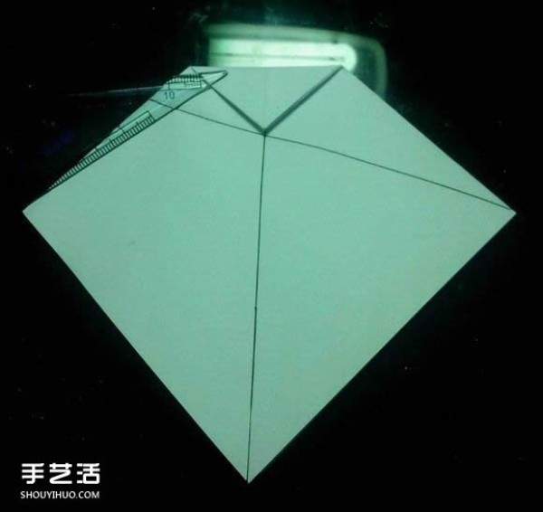 Handmade origami beautiful box illustration with paper crane packaging box folding method