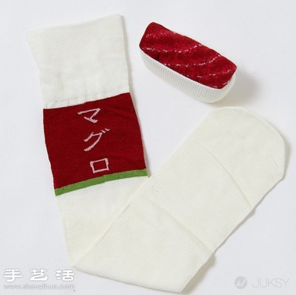 Creative sashimi sushi socks invented by Japanese people