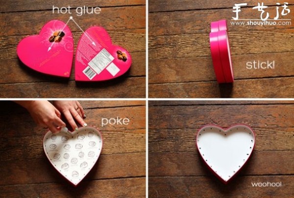 Tutorial on DIY romantic heart-shaped lighting in a chocolate box