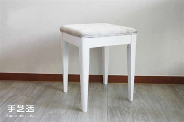 Dressing table, chair and stool remodeling, DIY painting, then making a chair cover, perfect