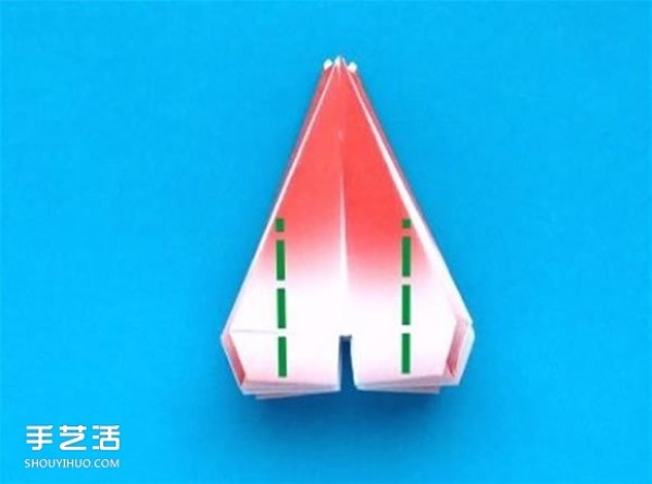 The origami method of crab claw origami, illustrated origami Christmas cactus tutorial