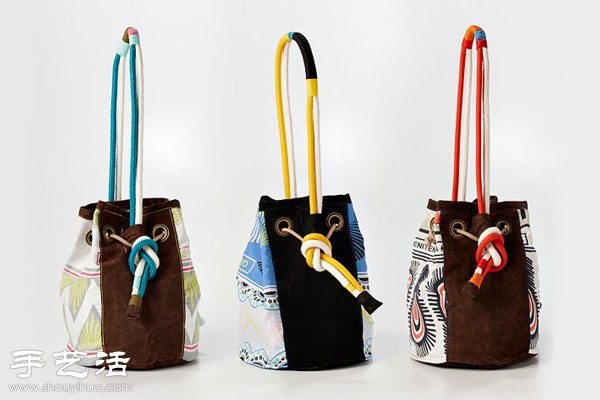 Beautiful fabric bags full of African elements