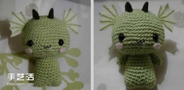 Knitting to make cute little dragons with crochet DIY