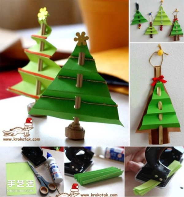 Christmas tree DIY handmade tutorial How to make a Christmas tree for children