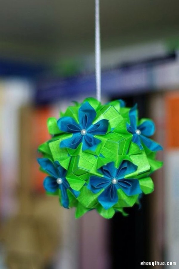 Appreciation of the beautiful handmade origami flower balls (7)