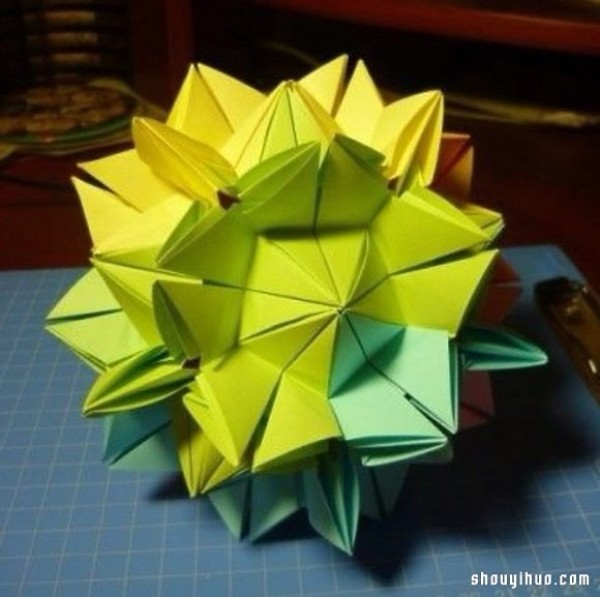 Appreciation of the beautiful handmade origami flower balls (7)