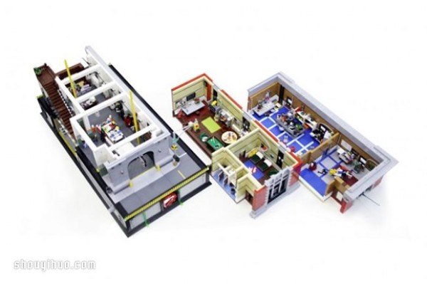 Lego Gundam builds a super-realistic "Ghostbusters" headquarters model