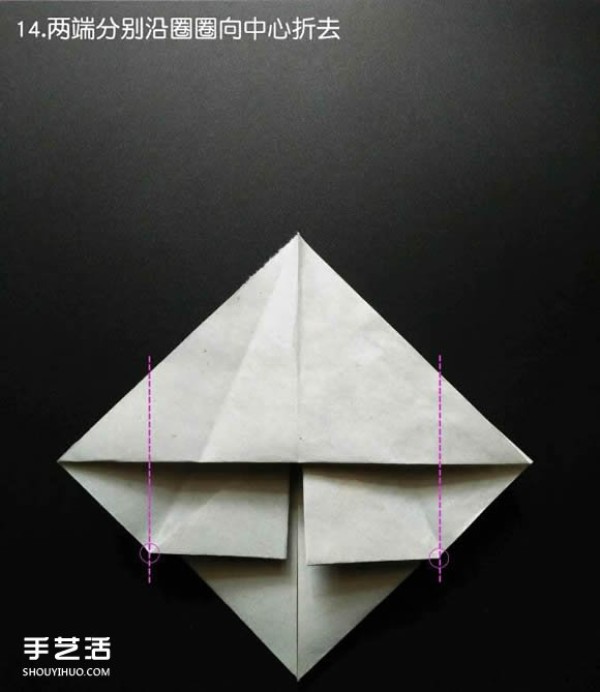 Super complex origami shark illustration, detailed steps for folding a three-dimensional shark