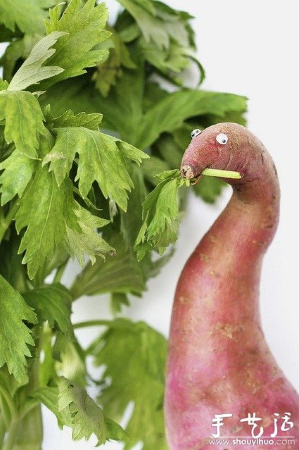 Handmade DIY animals of vegetables and fruits