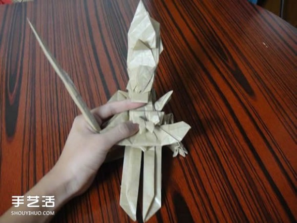 Shagugan no Shana origami illustration anime character Shana origami tutorial