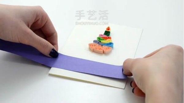 Illustrated tutorial on how to make homemade birthday cake greeting cards