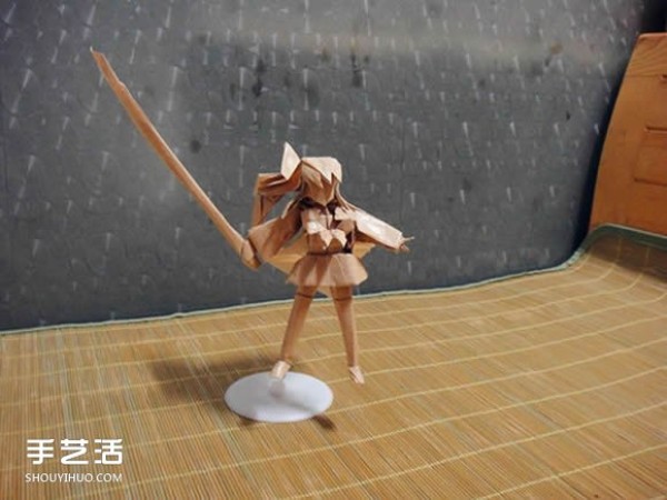 Shagugan no Shana origami illustration anime character Shana origami tutorial