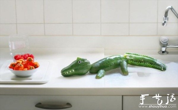 Handmade DIY animals of vegetables and fruits