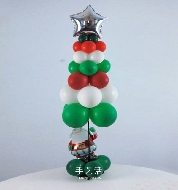 How to make a Christmas tree with balloons and make a homemade Christmas tree with balloons