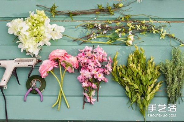 How to make bridal flower garland, DIY tutorial on flower headdress and garland