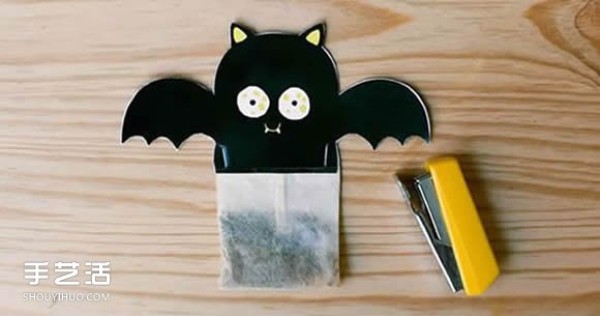 How to make Halloween tea bags by making handmade cardboard and making Halloween tea bags