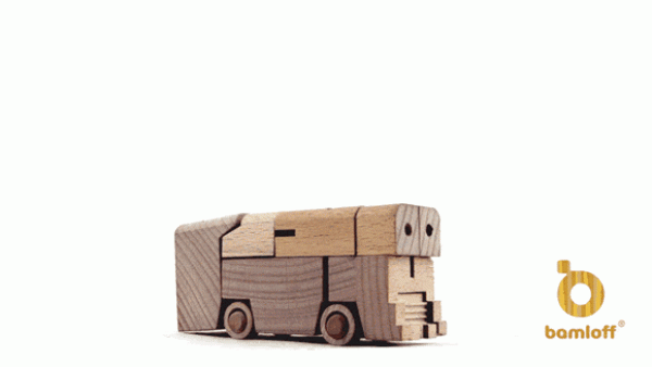 Transformers toys made of wood, enjoy the fun of playing with wood