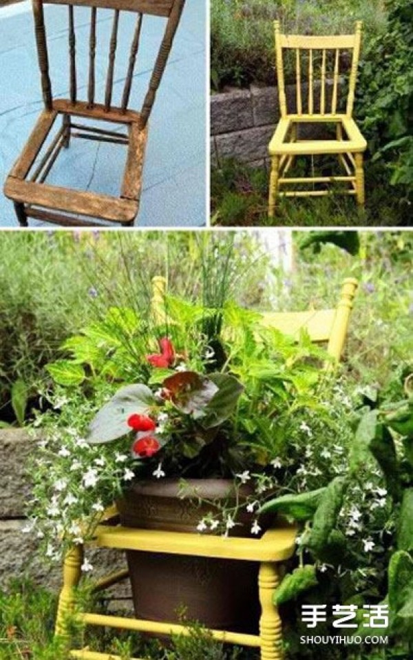 How to deal with old furniture at home, transform it into flower pots and flower stands DIY