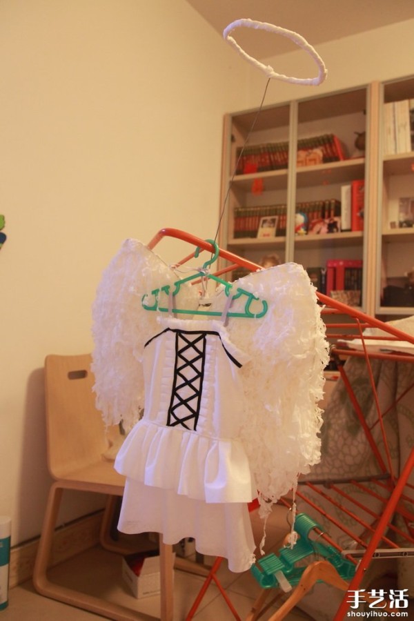 The whole process of low-carbon and environmentally friendly "angel dress" handmade DIY