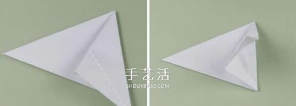 Illustration of folding a shining five-pointed star and combining three-dimensional star origami