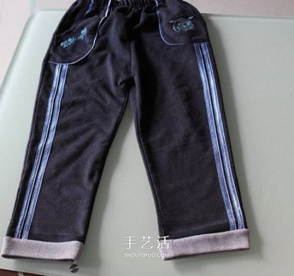 How to lengthen babys pants, illustrations of how to lengthen childrens pants