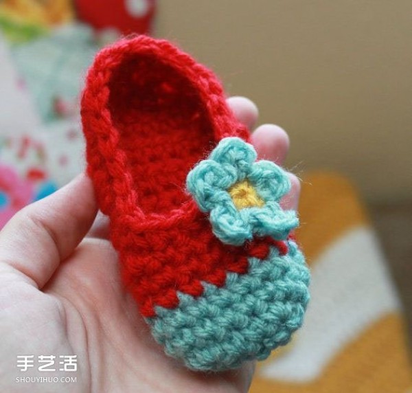 Super Q woolen knitted baby shoes, handmade baby woolen shoes pictures