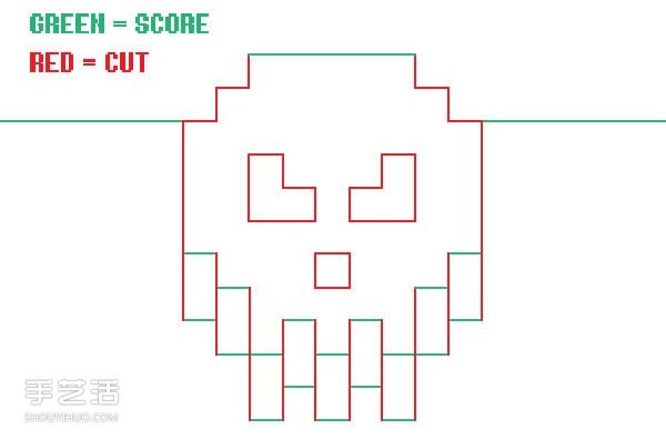 How to make your own eight-bit three-dimensional card with steps and drawings