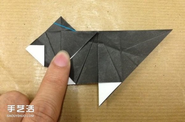 Small animal origami step-by-step diagram, using paper to fold small animals, illustrated method